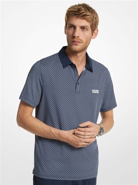 michael kors polo shirt blue|michael kors golf apparel.